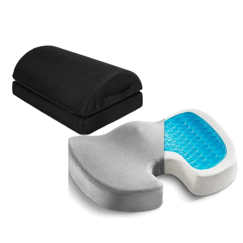 Kit postura: el cojín Nubessa junto al reposapiés